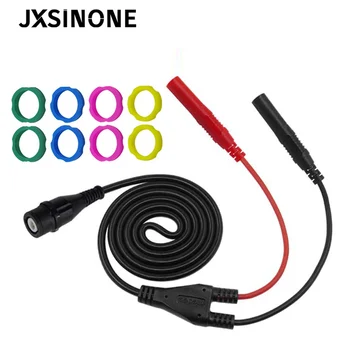 JXSINONE P1206 BNC штекер до 4 мм Прямые Банановые Вилки Коаксиальный кабель Тестовый провод для осциллографа 120 см