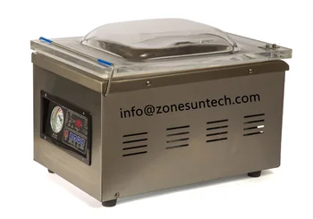 ZONESUN DZ-260 Настольная вакуумная упаковочная машина для пищевых продуктов, Герметик для тела из нержавеющей стали, Вакуумная запайка