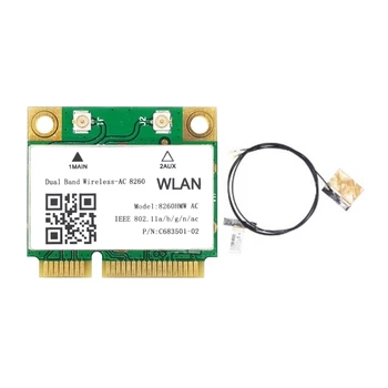 Беспроводная-AC 8260 8260HMW 8260AC Mini PCI-e 2,4 g 5g WI-FI 8260 802.11a/b/g/n/ac BT4.2 867 Мбит/с WiFi-карта двухдиапазонная