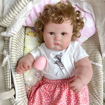 Милая Шарлотта Бебе Реборн Девочка 65 см Ручной Работы, Реалистичные Куклы для Малышей-Реборнов С Видимыми Венами, Художественные Куклы muñecas reborn
