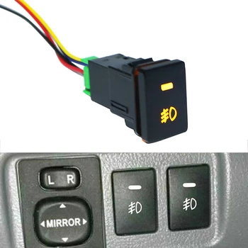1Piece Fog Light Push Switch 4 Wire Button For Foglight Switch DC12V Car Part Lamp Accessory Аксессуары Для Автомобильных Ламп