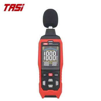 TASI TA652A Цифровой Измеритель уровня звука, Прибор для измерения шума, измеритель дБ, регистратор 30-130 дБ, Экологический тестер, Цветной ЖК-экран