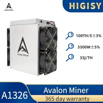 Новый Btc-майнер Avalon производства A1326 100T Bitcoin Crypto Mining Machine Avalonminer
