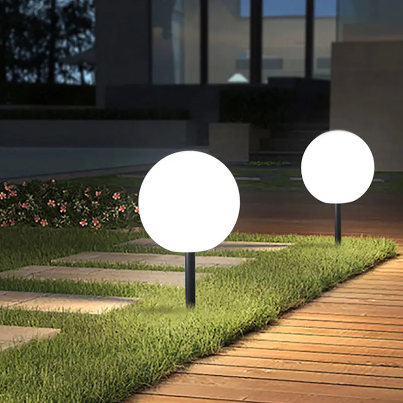 1шт светодиодный светильник на солнечной энергии IP65 Водонепроницаемый Открытый Сад Уличный фонарь для газона во дворе, Дорожный светильник для ландшафтного освещения во дворе