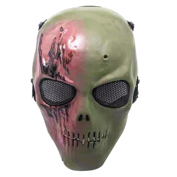 Защитная маска для реальной игры CS live на открытом воздухе, реквизит, череп для битвы, двойная маска ужасов с мужским черепом для ролевых игр