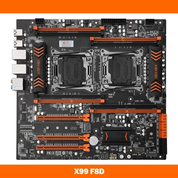 X99 F8D Для материнской платы HUANANZHI С двойным процессором X99 Intel LGA 2011-3 E5 V3 DDR4