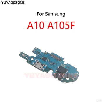 30 шт./лот Для Samsung Galaxy A10 A105F USB-док-станция для зарядки, разъем для порта, Гибкий кабель, модуль платы зарядки