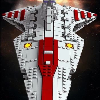 Звездный линкор модель истребителя космической войны строительные блоки Космический корабль Планета Военный корабль moc шаттл набор кирпичей идеи креативная детская игрушка