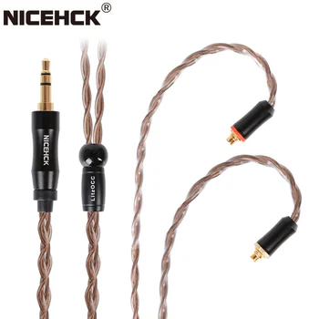 NiceHCK LitzOCC 4N Litz OCC Медный кабель для наушников 3,5 мм/2,5 мм/4,4 мм MMCX/NX7/QDC/0,78 2Pin Для CIEM ZAX ASX ASF BA8 VX V90s MK3