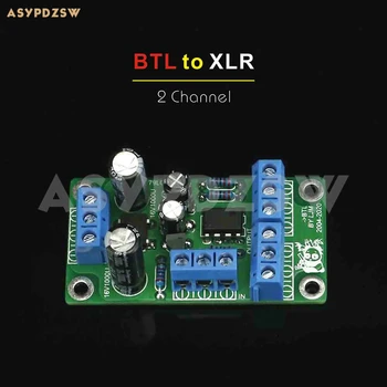 2-канальный BTL-адаптер мост к XLR балансному выходному предусилителю Балансный процессор DIY Kit/Готовая плата
