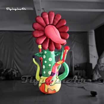 Открытый Надувной Цветок Каннибала 3 м, Модель воздушного шара для растений в Джунглях, Надувной Цветок с Язычком Для украшения парков и садов