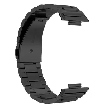 Ремешок из нержавеющей стали Умные аксессуары Водонепроницаемый утолщенный устойчивый к поту для Huawei Watch Fit2 Металлический стальной ремешок для часов