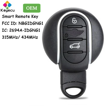 KEYECU OEM Умный Дистанционный Автомобильный ключ с 3 Кнопками 315 МГц/434 МГц для Mini Cooper 2015 2016 2017 2018 2019 2020 Fob FCC #: NBGIDGNG1