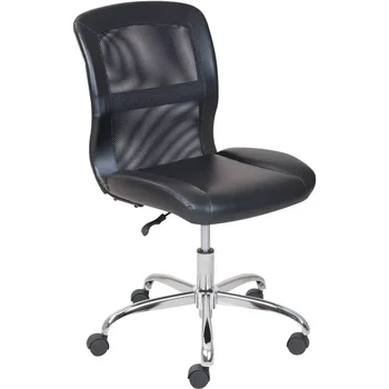 Офисное кресло с виниловой сеткой, черный