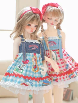 Одежда для куклы BJD для куклы 1/4 MSD MDD, джинсовая юбка, милое платье, аксессуары для одежды для кукол (за исключением кукол)