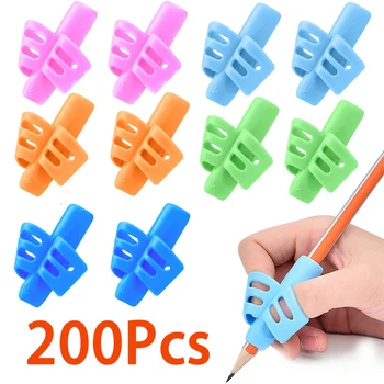 200 шт., держатель для карандашей для малышей, принадлежности для дошкольного письма, инструменты для обучения детей, инструменты для коррекции осанки