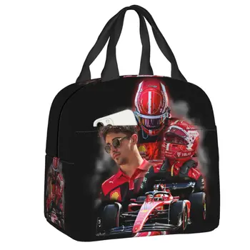 Женская сумка для ланча Formula One Leclerc Charles с изоляцией, герметичный ланч-бокс Monaco Racer с термоохлаждением, для пляжа, кемпинга и путешествий