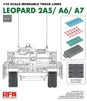 МОДЕЛЬ RYEFIELD RFM RM-5057 1/35 работоспособная гусеница для сборки комплекта моделей Leopard 2A5/A6/A7